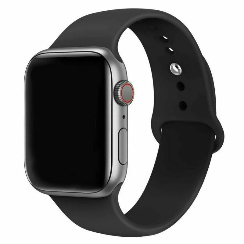 Apple Watch Silicone Strap (Black)