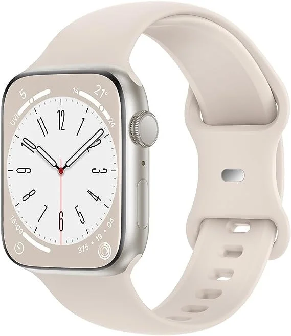 Apple Watch Silicone Strap (Starlight)