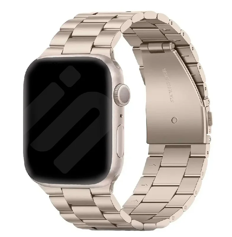 Apple Watch Steel Strap (Starlight)