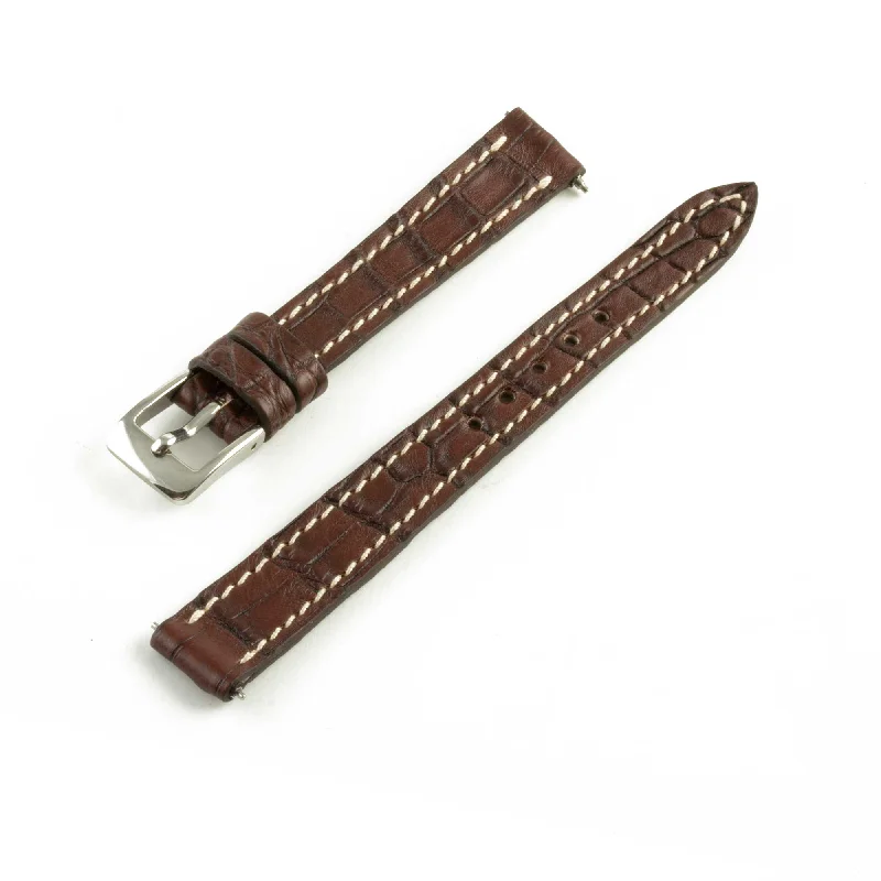 Bracelet montre "Solo" Alligator - Largeur 12mm / Taille S (n° 4)