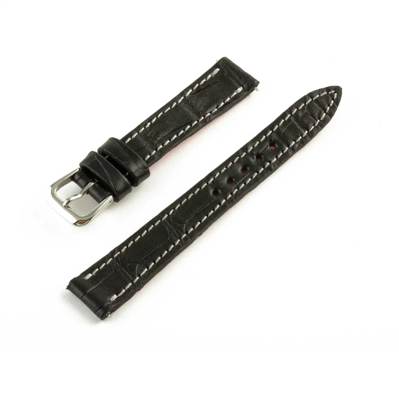 Bracelet montre "Solo" Alligator - Largeur 14mm / Taille S (n° 1)