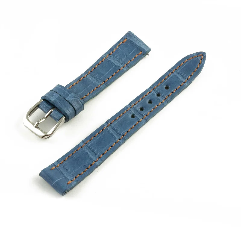 Bracelet montre "Solo" Alligator - Largeur 14mm / Taille S (n° 6)