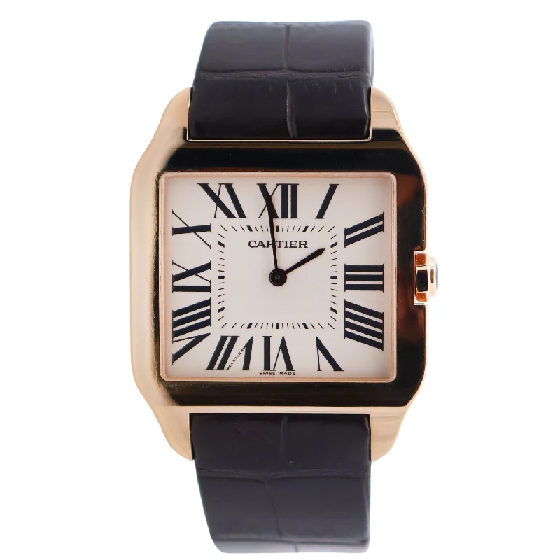 Cartier Santos 32mm Ivory Dial Watch Ref# W2008751