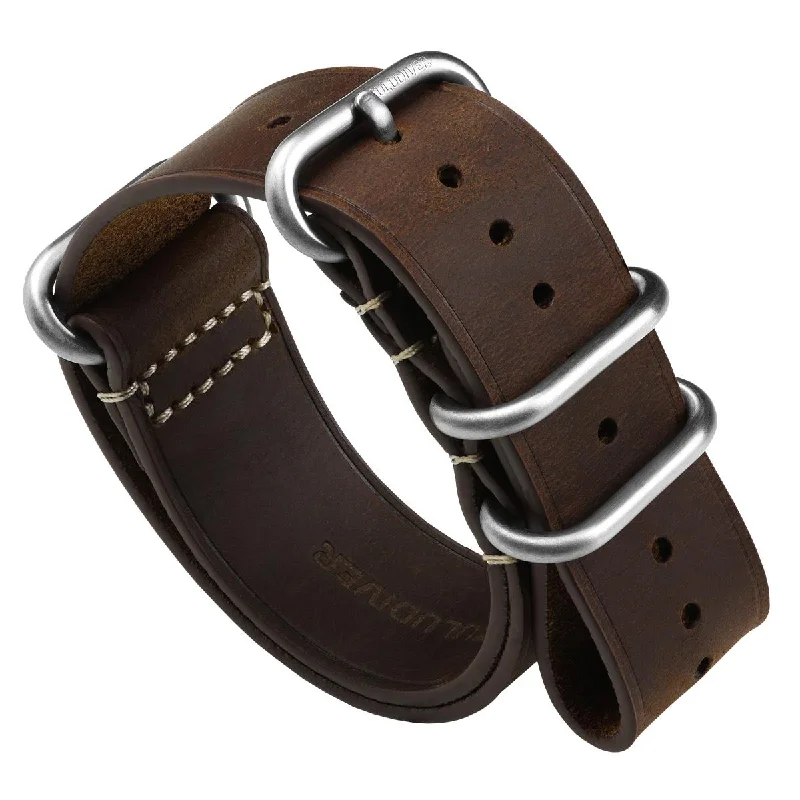 1973 British Military Watch Strap: OXFORD ZULU - Chestnut