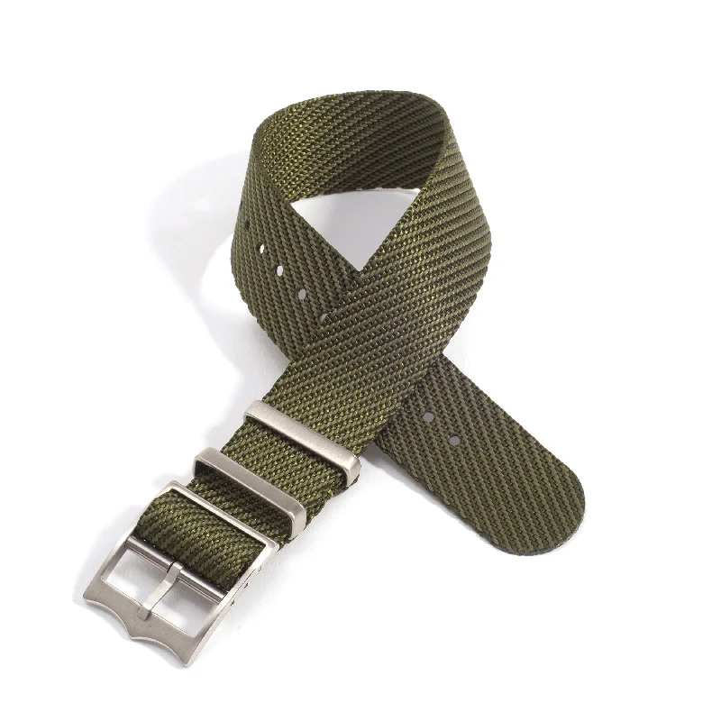 Everest Army Green Single Pass Nylon Watch Band