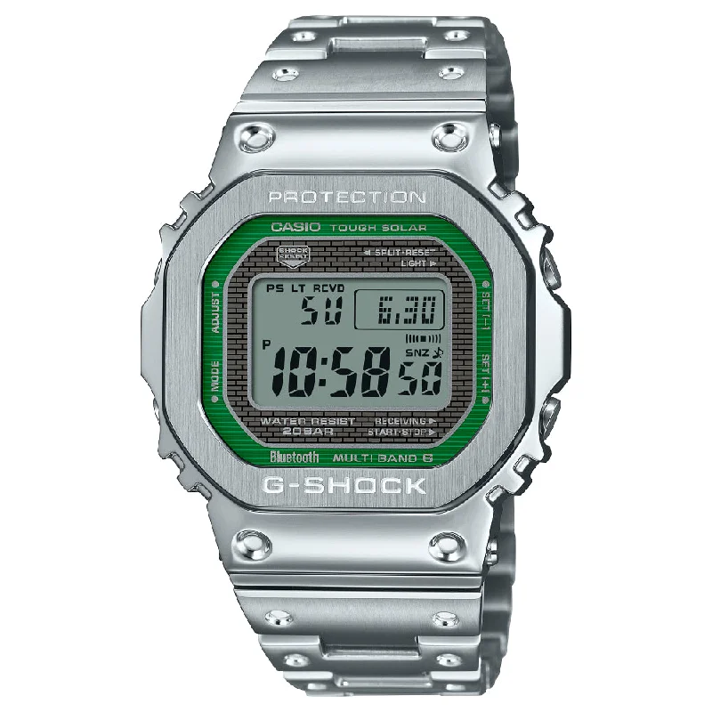 G-Shock Full Metal GMW-B5000 Series Solar Watch - Green and Grey Dial