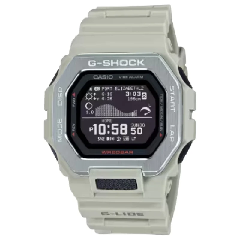 G-Shock G-Glide Smartphone Linked Resin Watch - Gray, GBX100-8