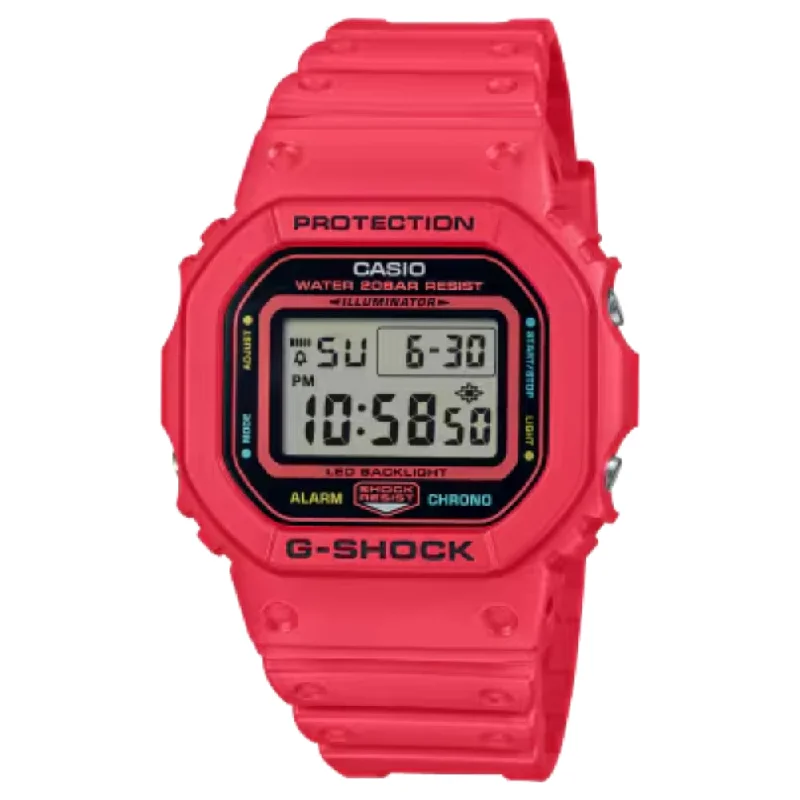 G-Shock Team G-Shock 5600 Series Digital, Vivid Red