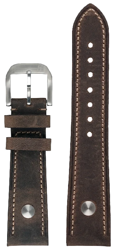 Hanhart Brown Leather Strap 20mm 9920.0110-02