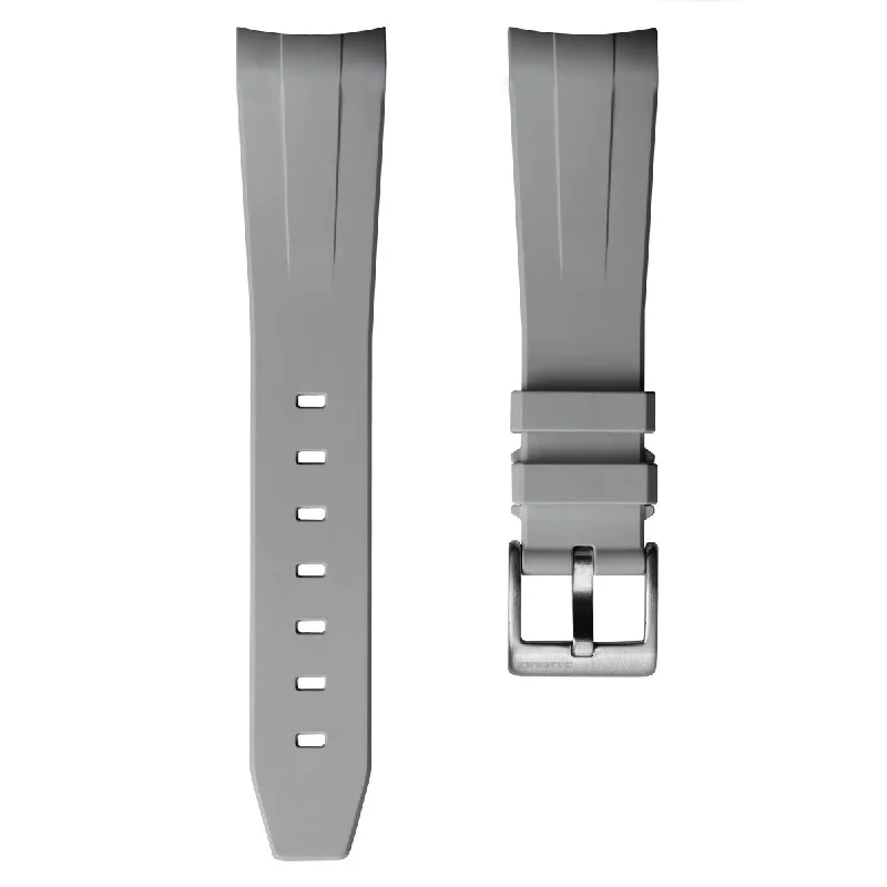 Kingsand ZULUDIVER Rubber Watch Strap - Mist Grey