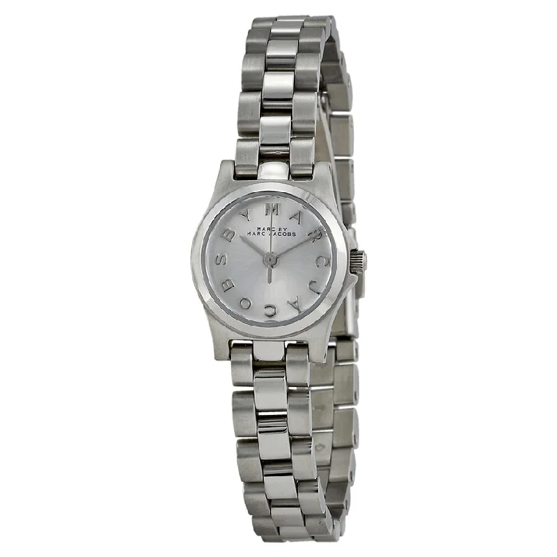 Marc by Marc Jacobs Henry Dinky Silver Dial Stainless Steel Ladies Watch MBM3198