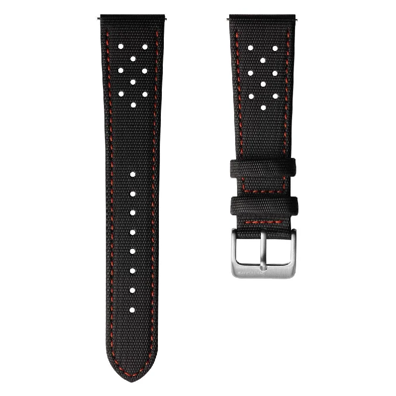 Mayday Navigator Sailcloth Divers Watch Strap - Crimson