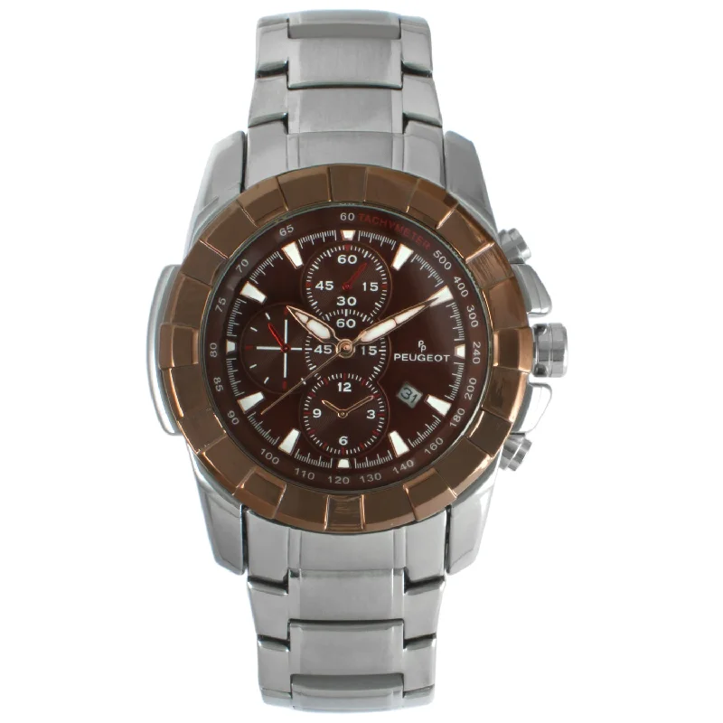 Men's Decorative Chrono Sub-Dials Sports Watch with Calendar Window