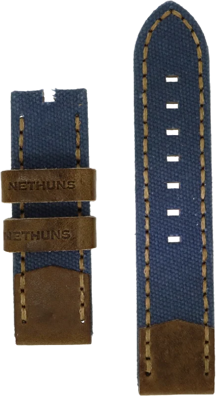 Nethuns 24mm Leather/Canvas Blue