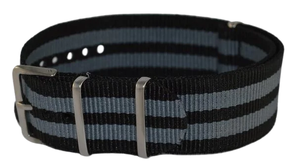 Nylon Strap Black and Grey