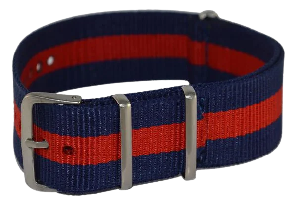 Nylon Strap Navy and Red