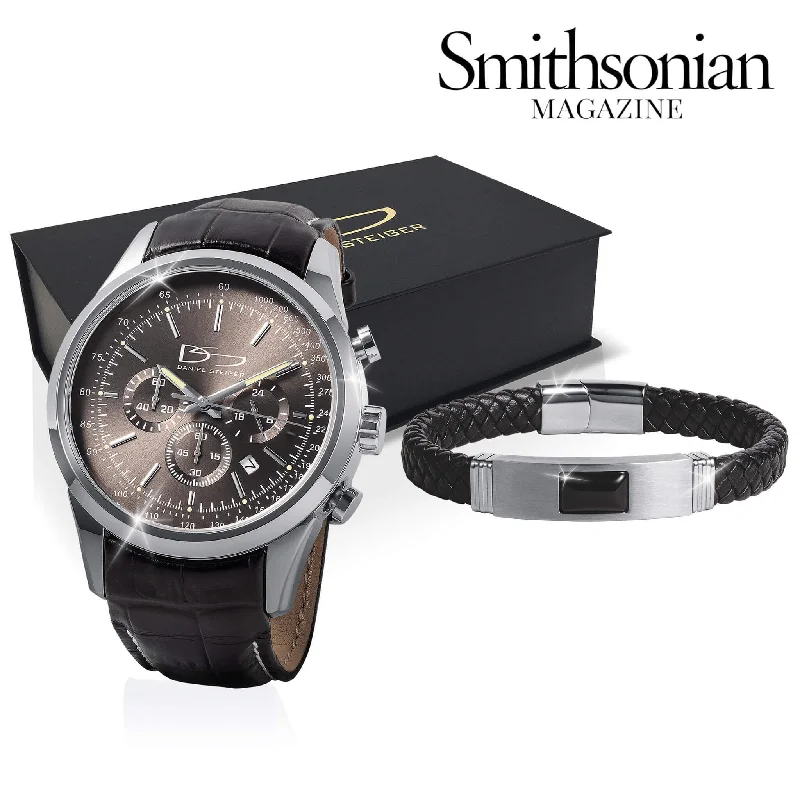 Onyx Edge Men's Watch & Bracelet Box Set