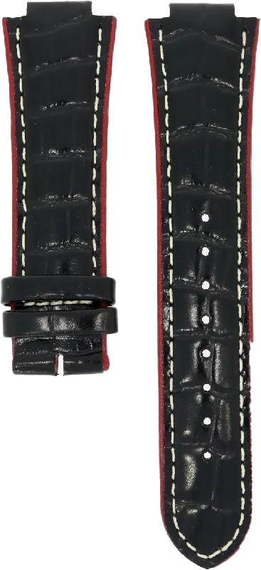 Orient Black and Red Leather Strap 14mm UDDCSSB