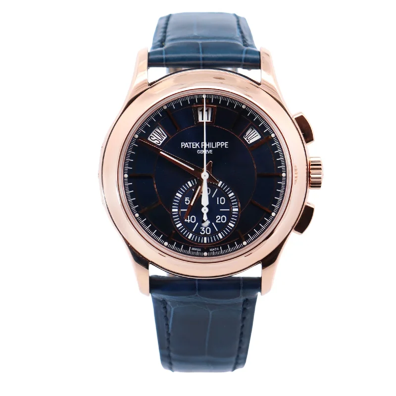 Patek Philippe Annual Calendar 42mm Blue Dial Watch Ref# 5905R-010