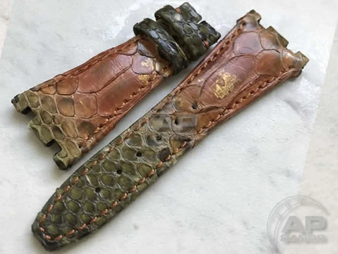 Pitone Tropical Python Leather Strap For Audemars Piguet Royal Oak Offshore