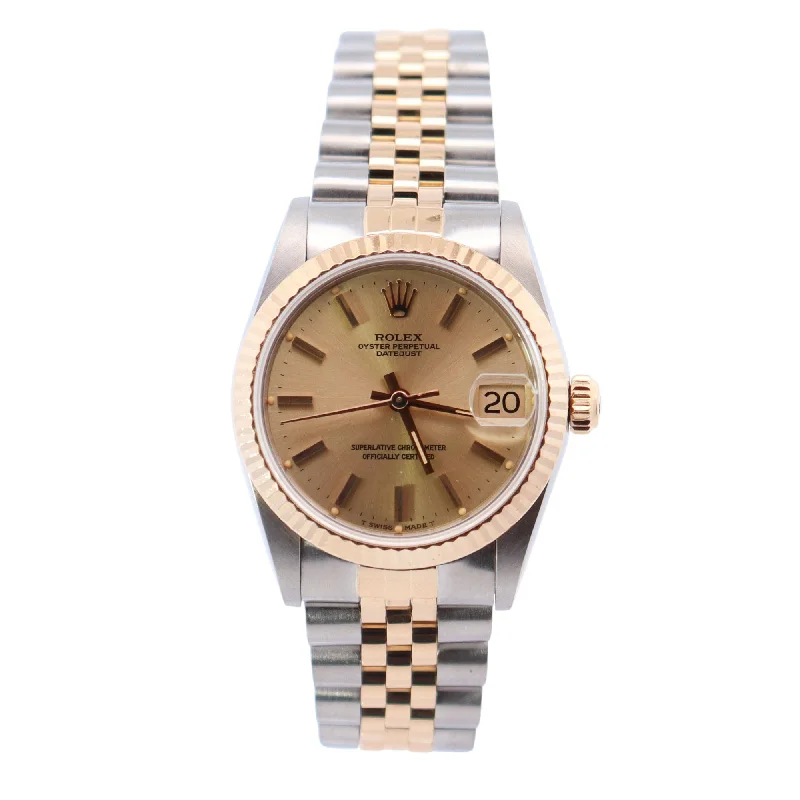 Rolex Datejust 31mm Champagne Dial Watch Ref# 68273