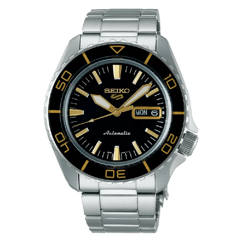 Seiko 5 Sports 42.5mm Automatic Watch- Black Dial, SRPK99