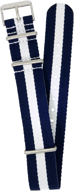 Seiko 5 Sports Canvas Strap Navy White 22mm SP19073H