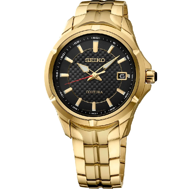 Seiko Coutura Quartz Gold Tone Watch, SUR566