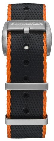 Spinnaker Seat Belt Nylon Orange/Black strap 22mm