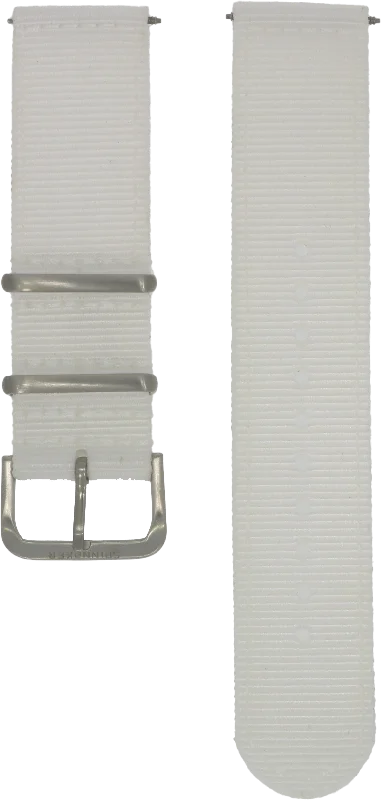 Spinnaker White Two-Piece Nylon Nylon Strap 22mm