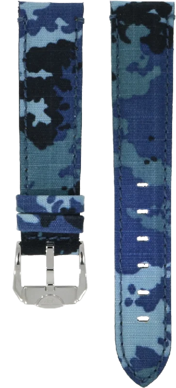 Squale Blue Camouflage Strap CINMICRMIM Polished 20mm