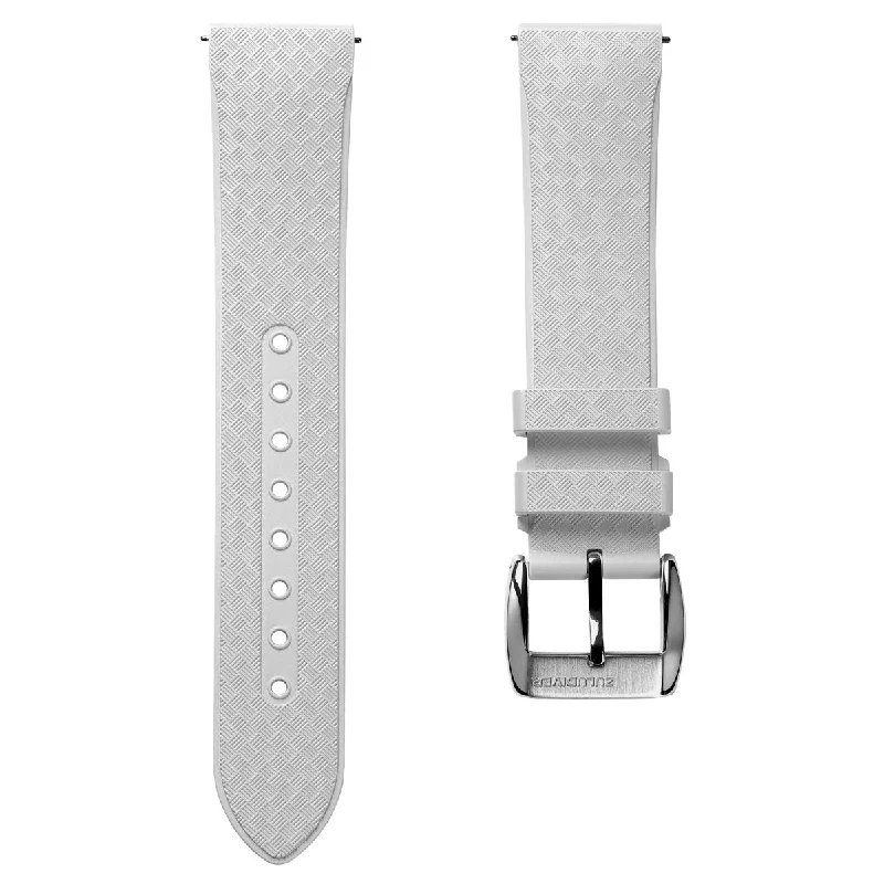 StormTropic Rubber Watch Strap (MKII) - Coconut White