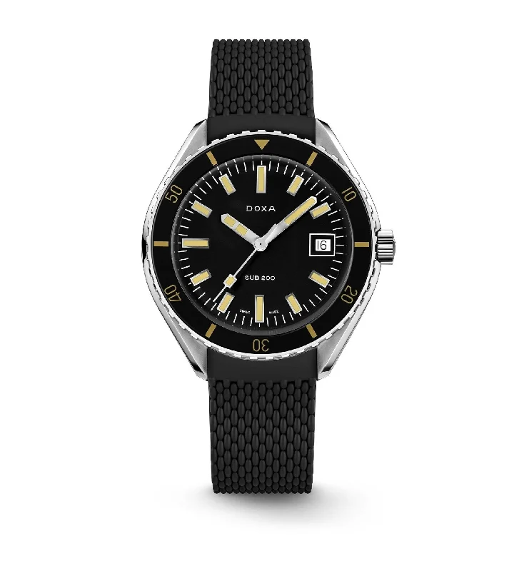 DOXA Sub 200 Sharkhunter Rubber Standard - 799.10.101.10