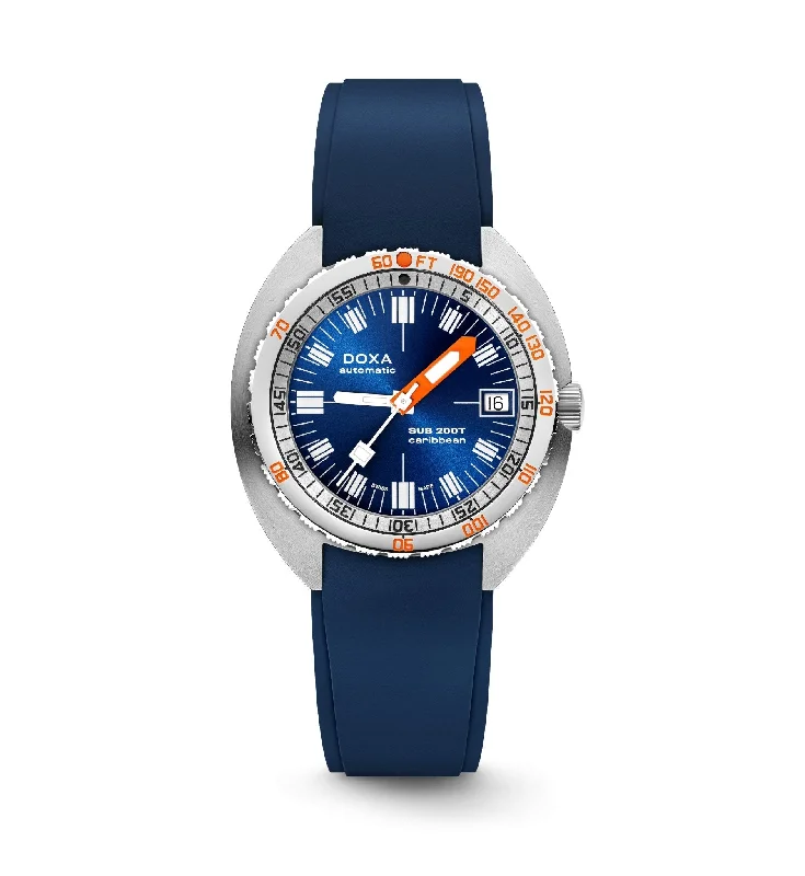 DOXA Sub 200T Caribbean Sunray Rubber - 804.10.201.10