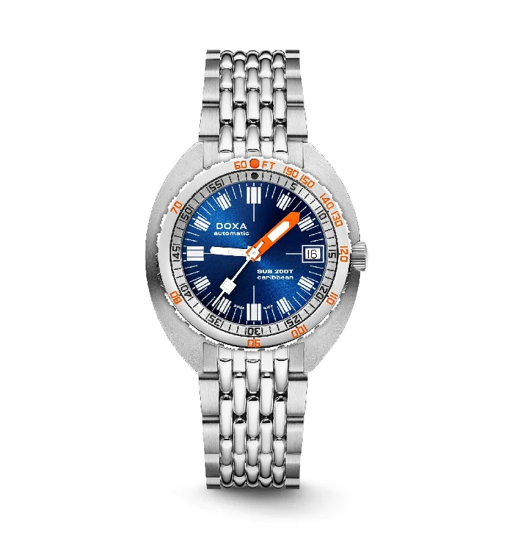 DOXA Sub 200T Caribbean Sunray Stainless Steel - 804.10.201.10