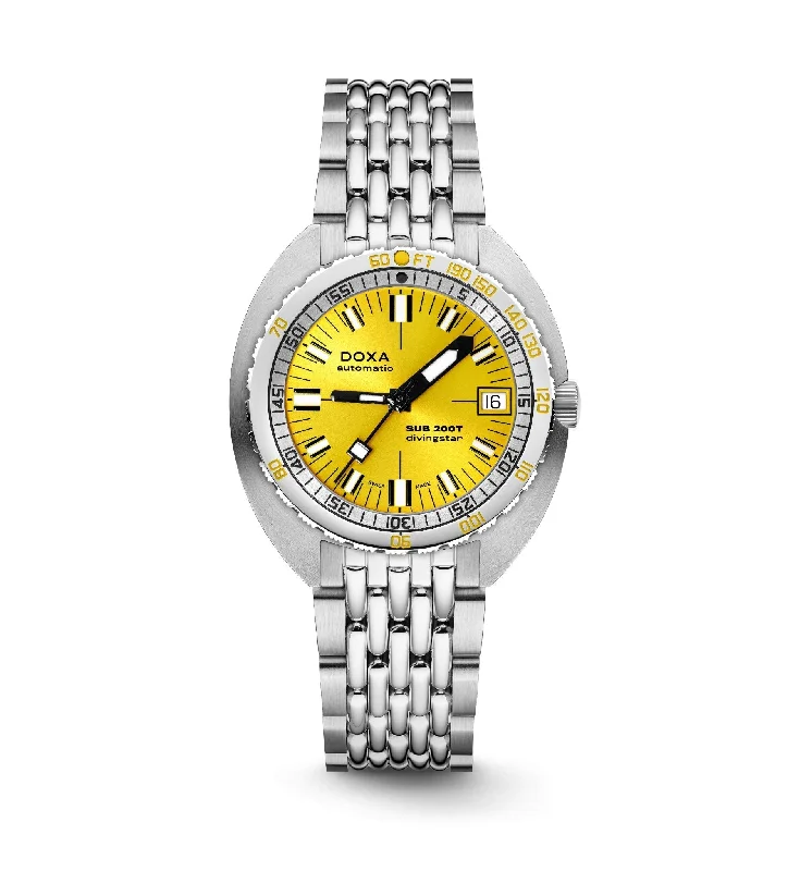 DOXA Sub 200T Divingstar Sunray Stainless Steel - 804.10.361.10