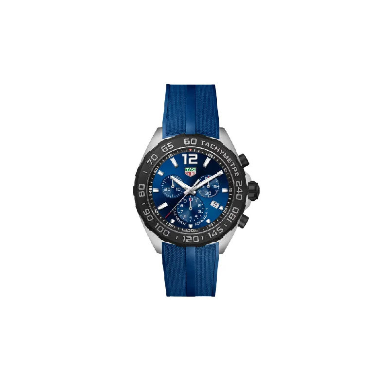 Tag Heuer Formula 1 Chronograph 43mm, Blue Rubber