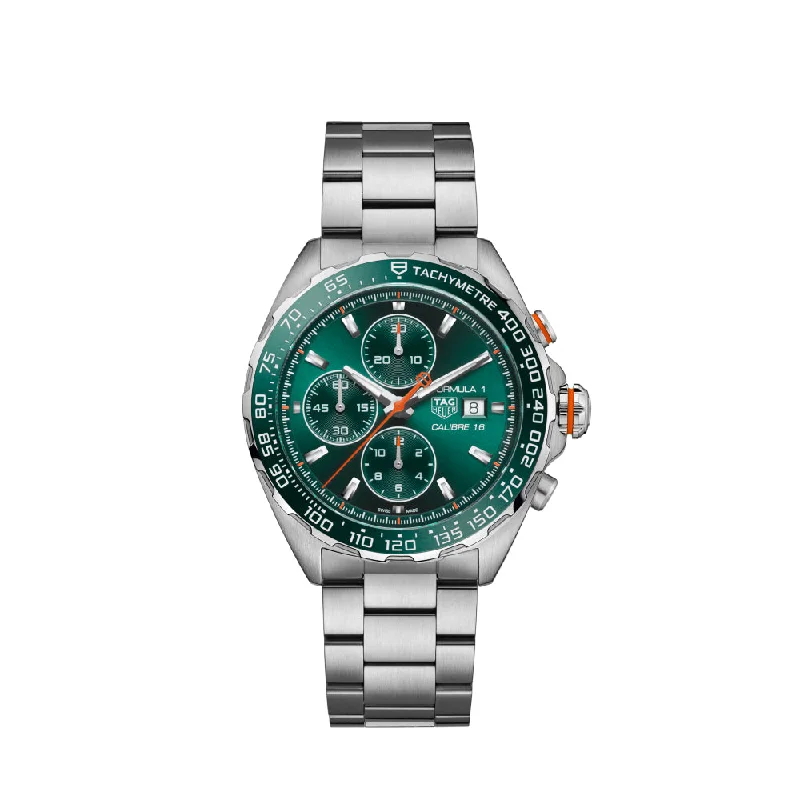 TAG Heuer Gents Formula 1 Chronograph Automatic Watch - Green Dial