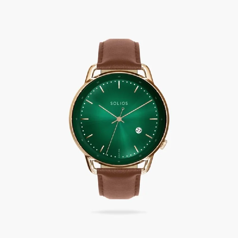 The Rainforest Curve | Green Dial - Rose Gold Case