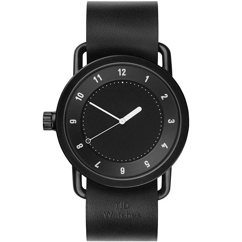 TID No.1 Black Dial / Black Leather Strap / Black Buckle