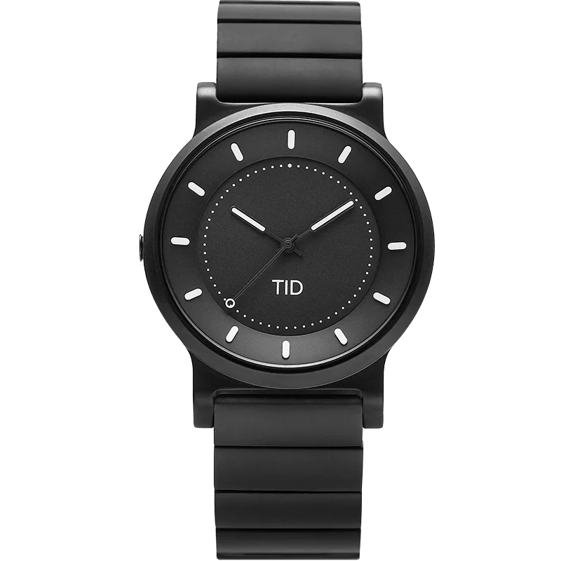 TID No.4 Watch for Men / 40mm Gun Metal Dial / Gun Metal Strap